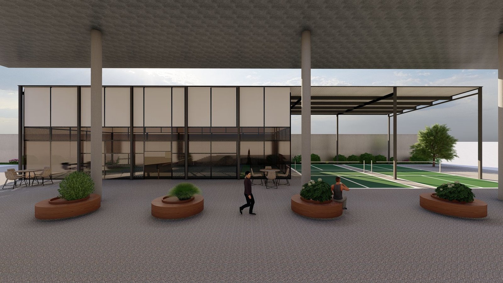 Airport Court — view 4