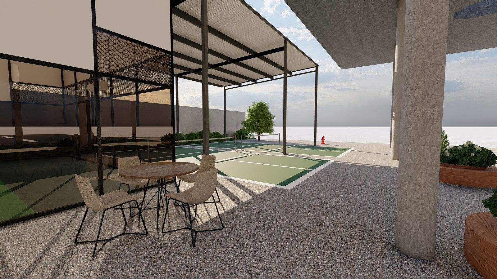 Airport Court — view 8